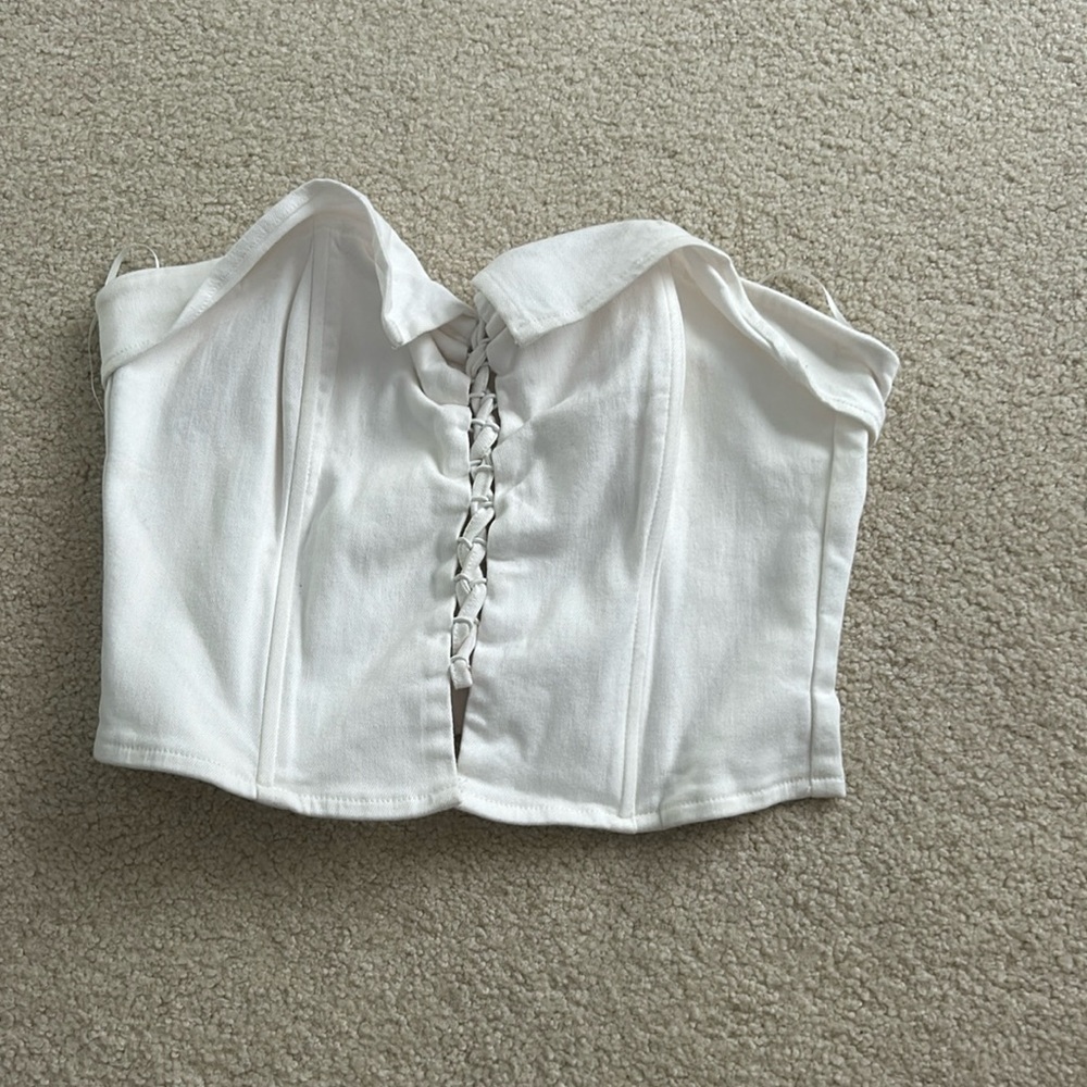 White Corset Top (medium)